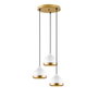 Opviq Yildo - M-6875 Lámpara de Araña de Metal Blanca Ajustable
